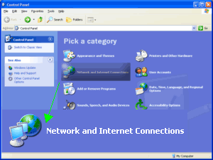 control panel - network